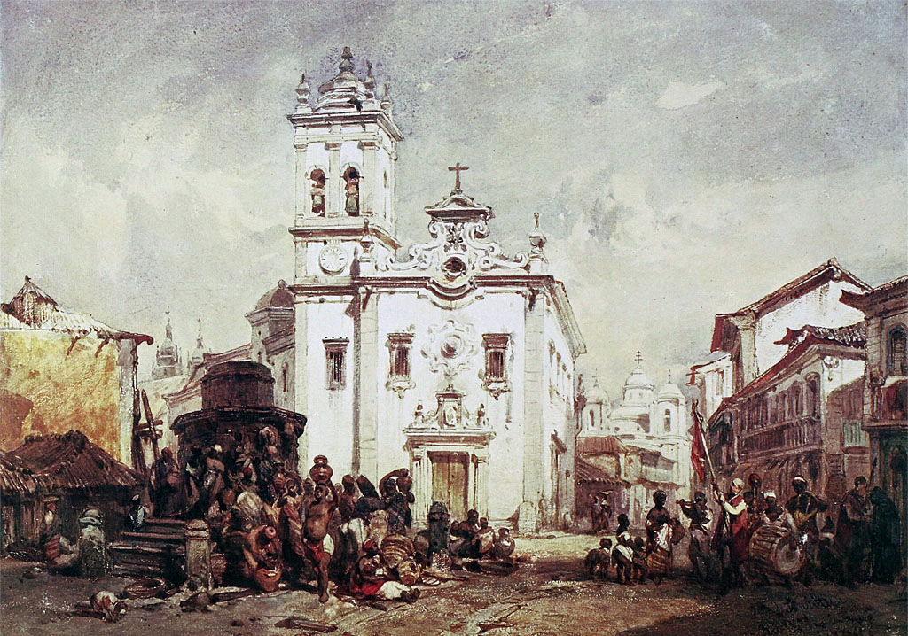 (1) Igreja de Santa Rita de Cássia<br> Eduard Hildebradt. Commons Wikimedia