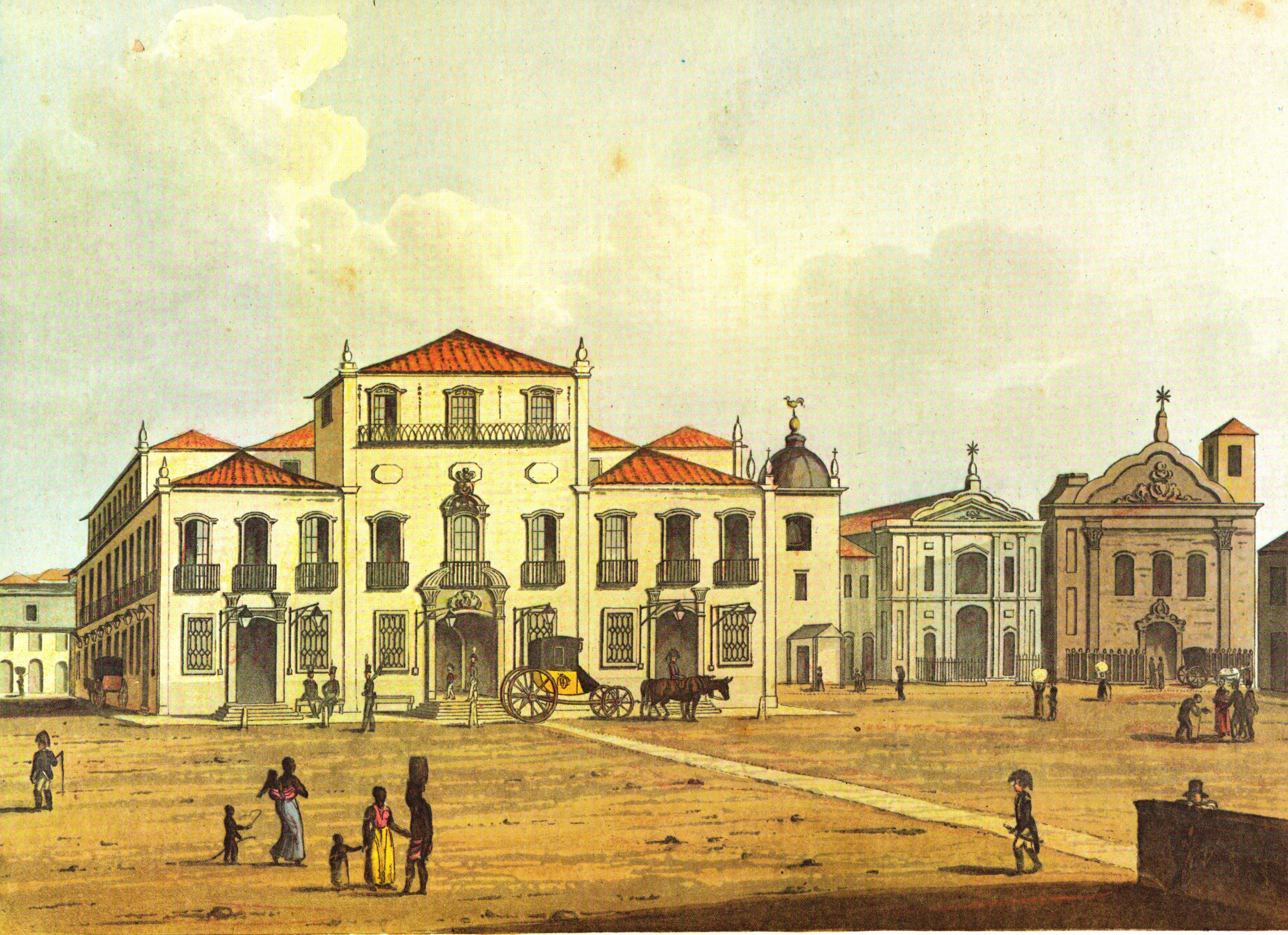 (2) The Palace. Henry Chamberlain<br> Acervo da Fundação Biblioteca Nacional - Brasil