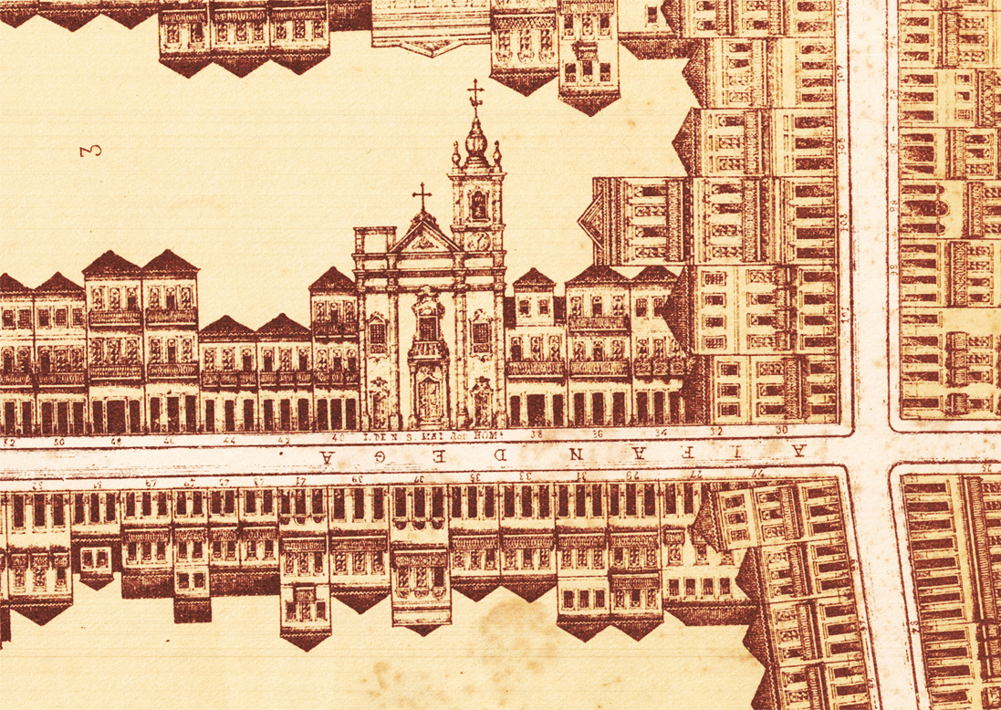 (1) Mappa Architectural da cidade do Rio de Janeiro. João da Rocha Fragoso. Acervo da Fundação Biblioteca Nacional - Brasil