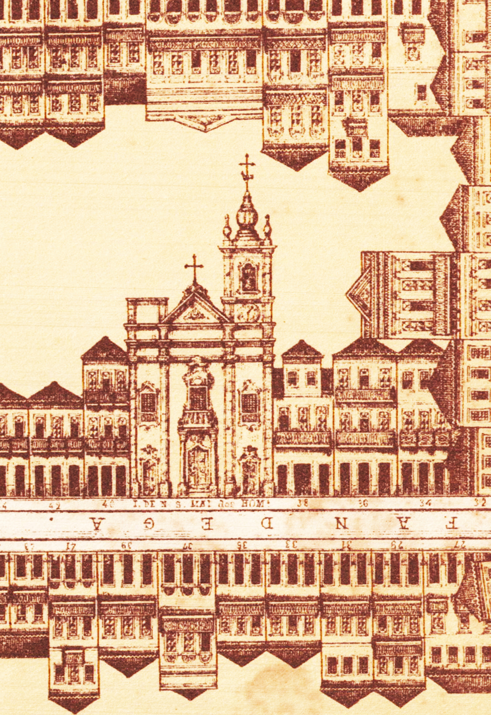 (2) Mappa Architectural da cidade do Rio de Janeiro. João da Rocha Fragoso. Acervo da Fundação Biblioteca Nacional - Brasil