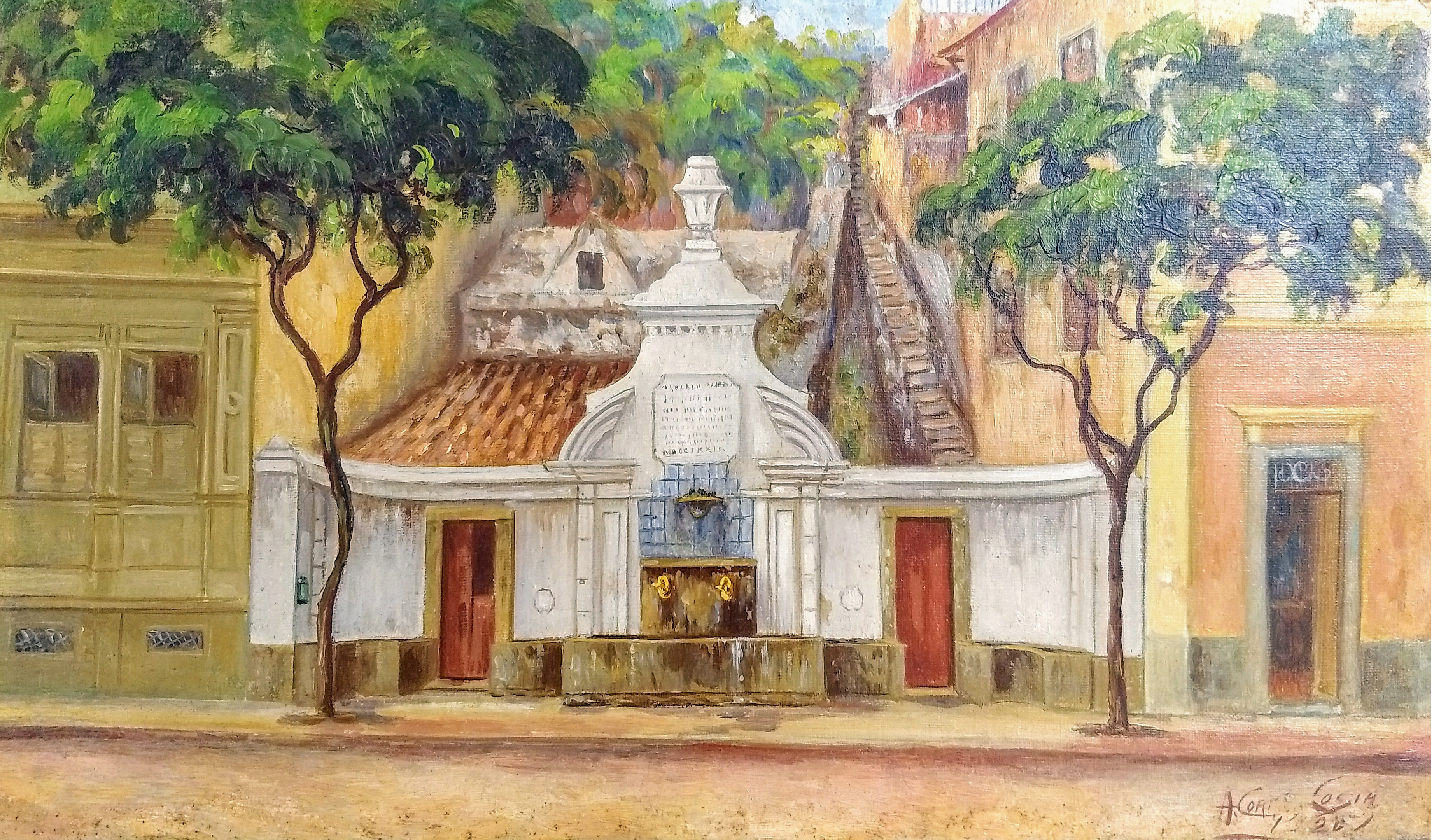 (1) Chafariz do antigo cais da Glória. Correa Costa<br> Acervo do Museu Histórico Nacional, IBRAM, Ministério da Cidadania, 2019