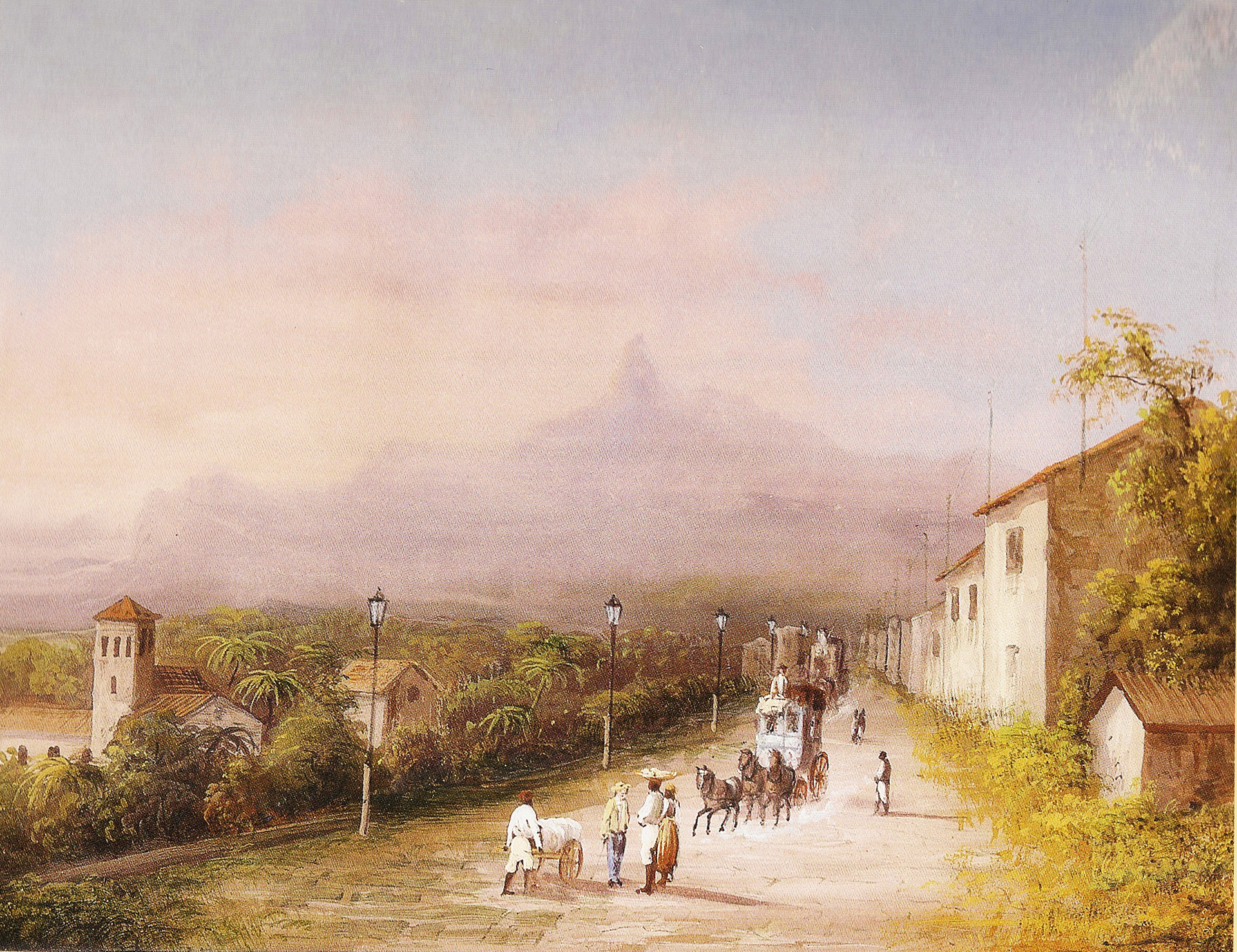 (1) Montagne de la Tijuka vue de la route de S´Christophe. Francois Auguste Biard. Acervo da Casa Geyer, Museu Imperial, IBRAM, Ministério da Cidadania, 2019 