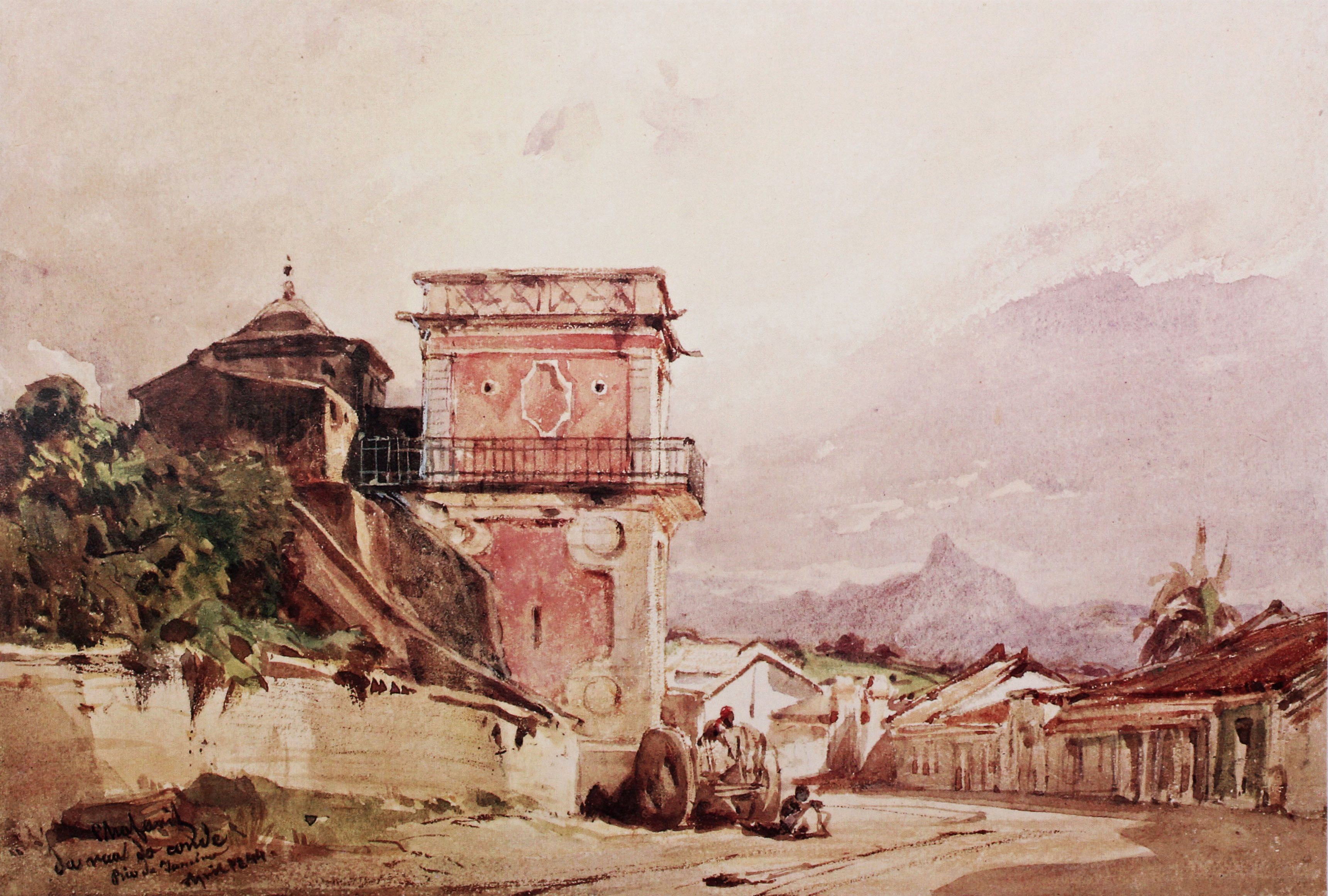 (2) Chafariz da Rua do Conde, Rio de Janeiro <br />Eduard Hildebrandt. National Galerie, Berlin