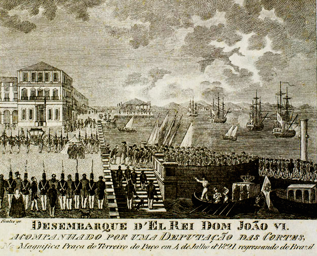 (1) Desembarque d´El Rei Dom João VI. Commons Wikimedia