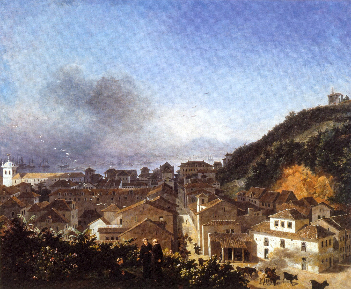 (2) Carioca Square. Nicolas-Antoine Taunay<br> Acervo do Museu Nacional de Belas Artes, IBRAM, Ministério da Cidadania