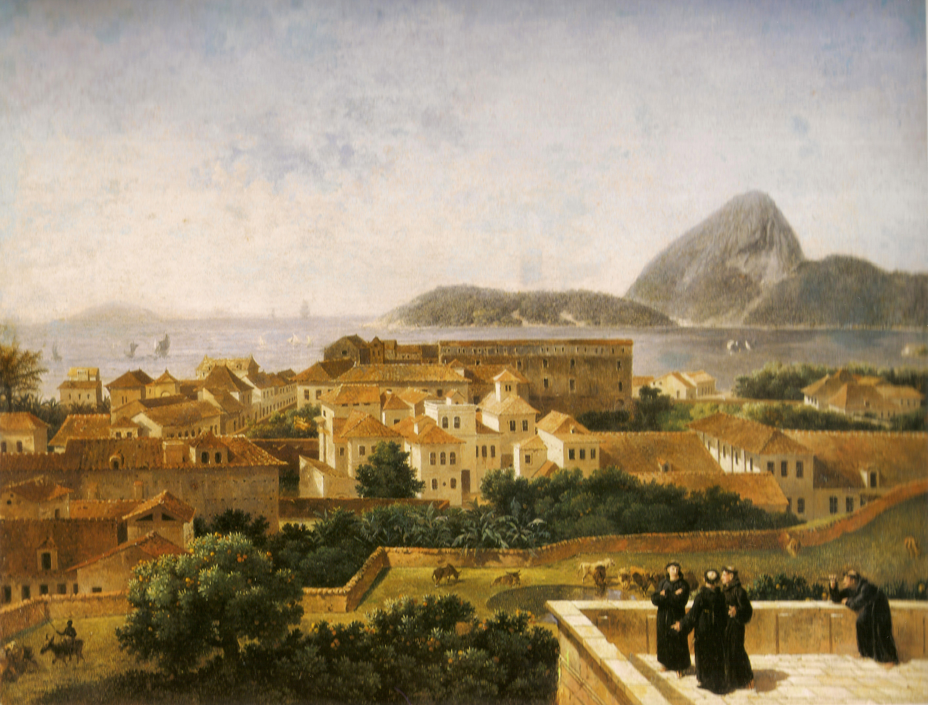 (1) View od the bay and the entry of the city of Rio... Nicolas-Antoine Taunay<br> Acervo do Museu Nacional de Belas Artes, IIBRAM, Ministério da Cidadania